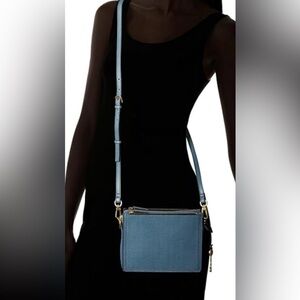 Fossil blue crossbody bag